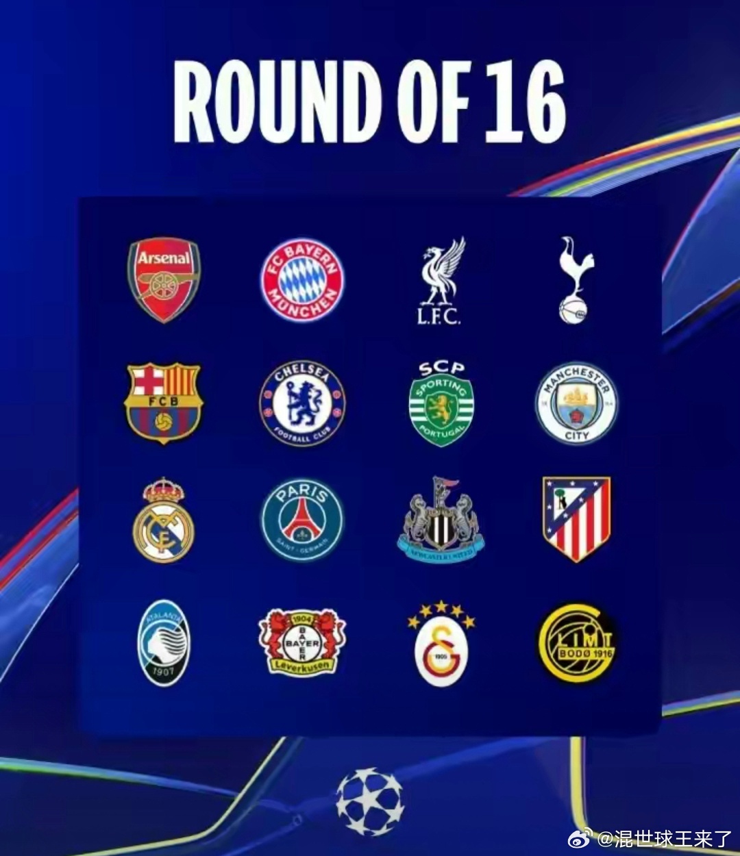 欧冠16强出炉，谁将笑到最后？