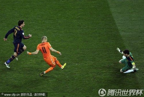 2010年世界杯决赛，西班牙与荷兰的巅峰对决