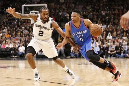 雷霆对决魔术，威少独揽57分，演绎个人英雄主义传奇