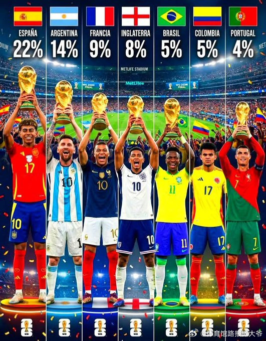 世界杯实力排名国家，谁将问鼎2026年足球盛宴？