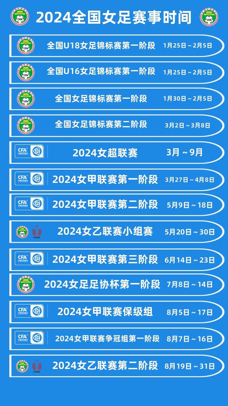 2026中国女足赛程表最新，蓄势待发，再创辉煌