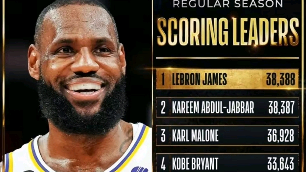 得分升至NBA历史第1，詹姆斯的传奇之旅