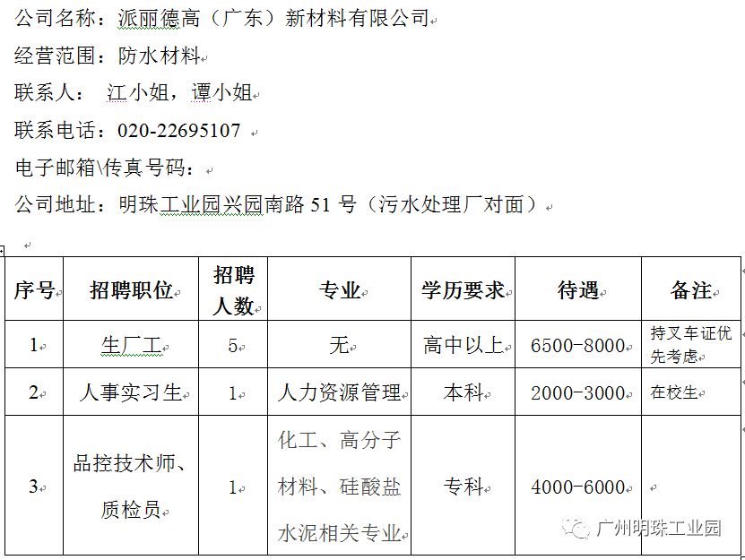 增城区建材厂普工招聘启事，共筑未来，从你开始